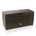 Garden trunk 310 liters Boxe Matuba in chocolate color 119 x 48 x 60 cm