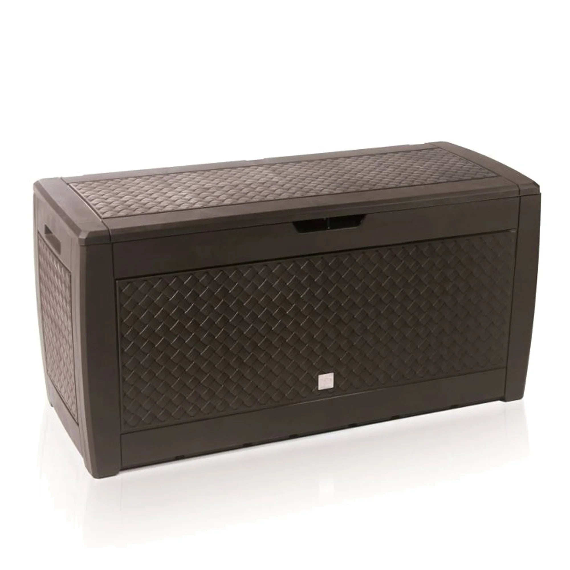 Garden trunk 310 liters Boxe Matuba in chocolate color 119 x 48 x 60 cm