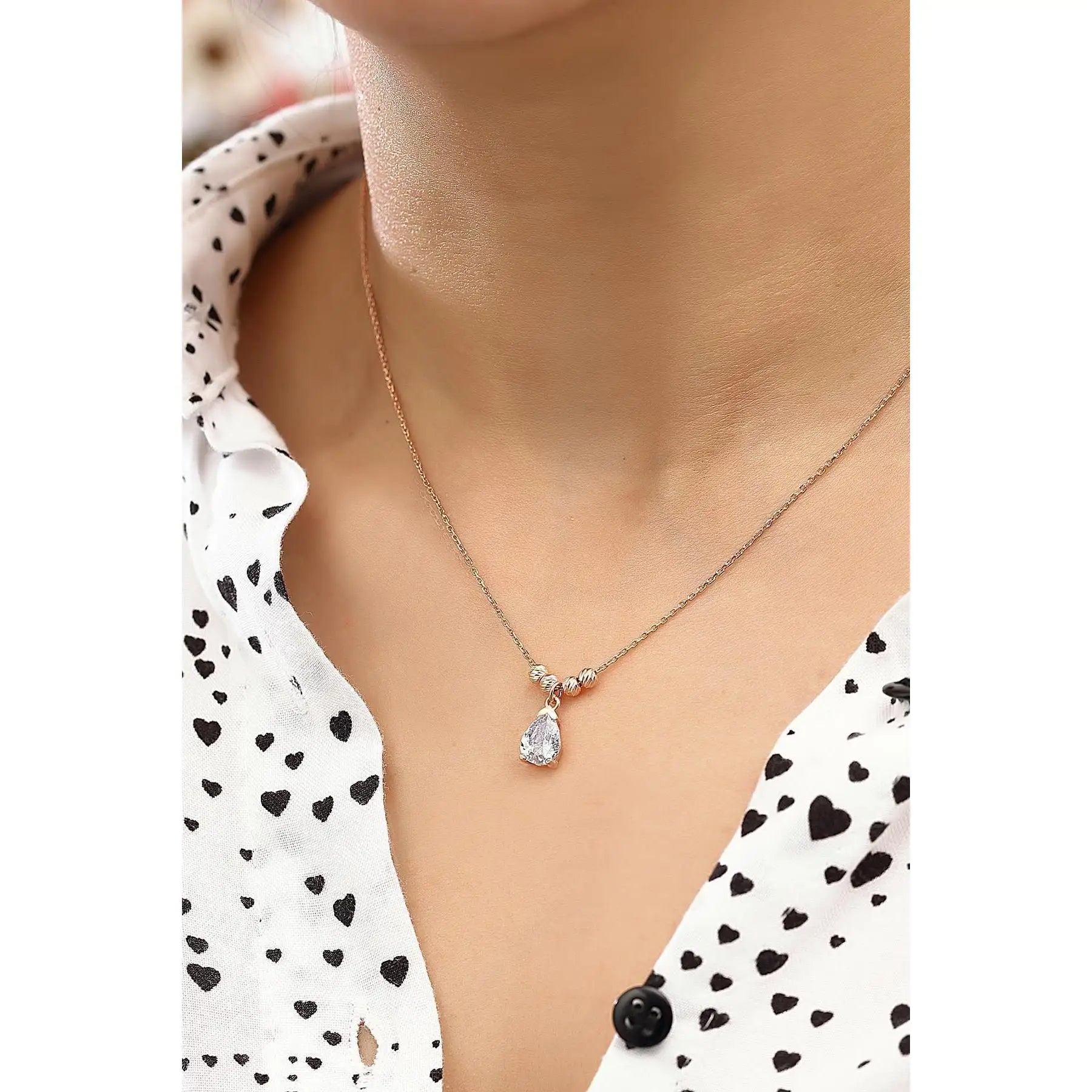 Women's Alk1646 Fine Pendant Necklace Turkey