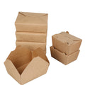 Factory Supply Eco Friendly Takeaway Food Box Disposable Kraft Paper Lunch Box Food Container