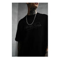 Men's Oversize 100% Cotton Knitted for Shirts Printed Streetwear Fitness Clothing Customized Logo Plus Size Long Length