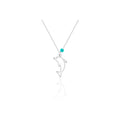 Azuris Elegant Dolphin Design 925 Sterling Silver Fine Pendant Necklace Made in Turkey