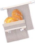 Beeswax Bread Bags for Sourdough Reusable Bread Bags for Homemade Bread 2 Pack Sourdough Bread StorageCotton Beeswax Bags