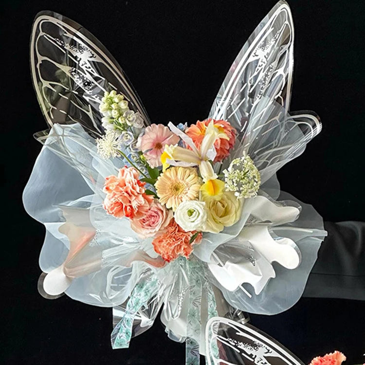 Butterfly Flower Bouquet Wrapping Paper Butterfly Shape Flower Wrapping Paper