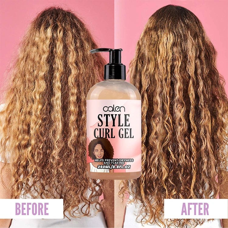 Oalen Customized 250Ml Hydrating Anti-Frizz Lightweight Curl Gel Hair Styling Curly Jelly