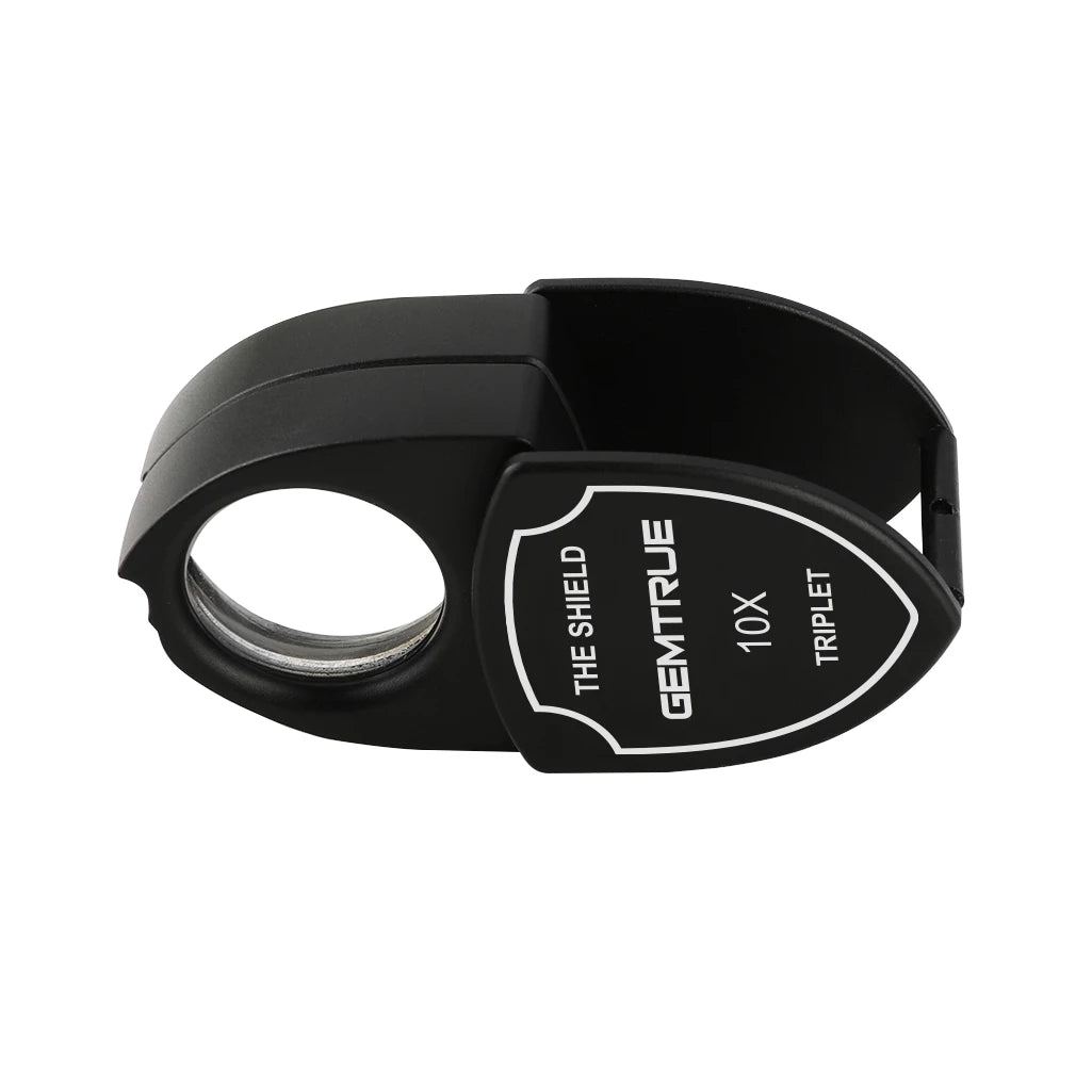 Diamond Inspecting Loupe GemTrue Shield Loupe 10x Diamond and Jewelry Inspection Deluxe Black Patent Pending