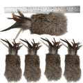 Factory Direct Supply Pet Toys Real Rabbit Fur Cat Teaser Colorful Feather Stick Dog Training Toys Play Supplies Pet Products