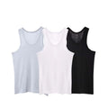 Men's Summer Sleeveless Vest Slim Boys Bottom Shirt New Breathable Knitted Sports Undershirt in Stock
