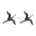 Lotus Fun Manufacturer Direct Handmade 925 Sterling Silver 18K Gold Plated Crane Stud Earring Women Luxury Fine Jewelry in Stock