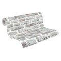 Made in Germany-Stone Grey Variegated Non Woven Vinyl Wallpaper Rolls-Abrasion Light Resistant-Living Room Hotel Use-1005x053m