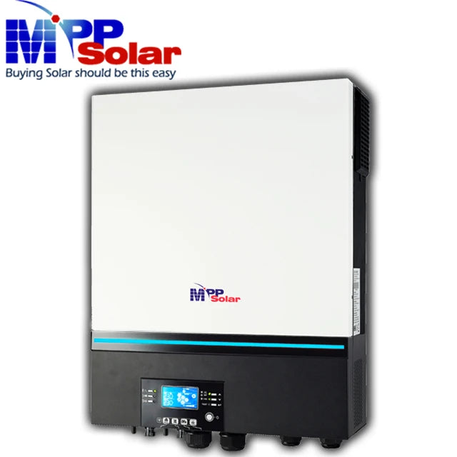 MPP SOLAR LV6548V 6.5kva 500v Pure Sine Wave 120v 48v UL1741 Canada Dual 120A MPPT Solar Charger Timer Single Phase 99% AC/DC