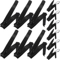 12-Piece Black Stainless Steel Nail Clippers Set Fingernail and Toenail Cutter Tool for Men Women Babies