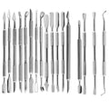 Custom Reusable Double-Headed Stainless Steel Toe Manicure Scissors Multifunctional Nail Art Tool Remover Dead Cuticle Pusher