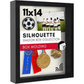 Custom All-Black White Wood Photo Frame Plexiglass 3.8cm Depth 8x8 16x16 11x14 Inches Sizes for Home Decor Displaying Flowers