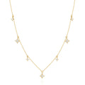 CANNER Jewelry Minimalist 925 Sterling Silver Cz Starnecklace Exquisite 18k Gold Star Charm Necklace for Woman