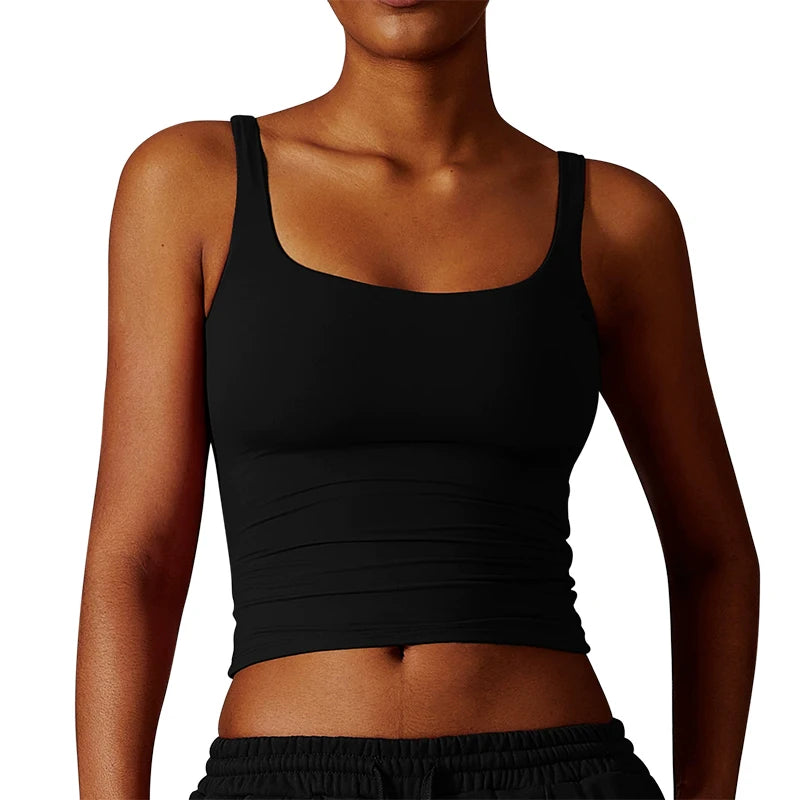 Wholesale Fashion High Quality Women's Sports Bra Quick Dry Skin Friendly Yoga Tops for Casual Workout Running Fitness Vest