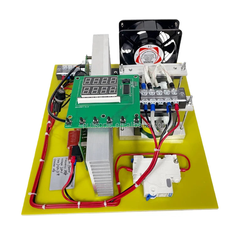 Industrial Grade 1200W 28kHz Ultrasonic Cleaning Tank Power PCB Digital Generator Controller