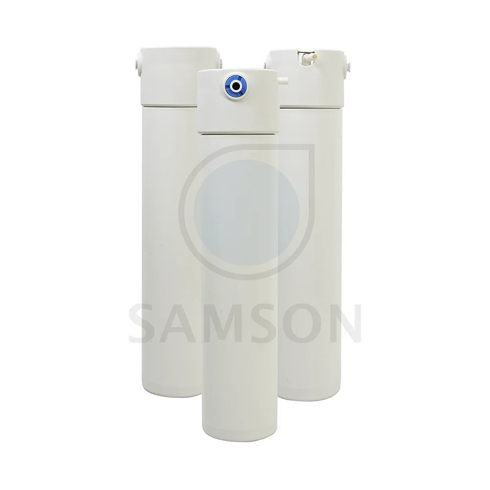 Quick Release Plastic Activated Carbon Filter Cartridge 0.0003 Micron RO Membrane White Household Use 150 GPD Flow Rate Easily