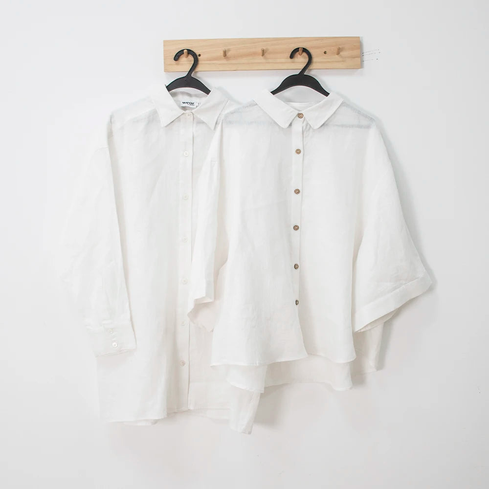 Custom Summer Unisex 2 Piece Pyjama Shirt and Pants Organic Linen Nightgown Pure Linen Pajama Shorts Set