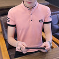 Men Polo Men Shirt Short Sleeve Polo Shirt Contrast Color Polo New Clothing Summer Streetwear Casual Fashion Men Tops