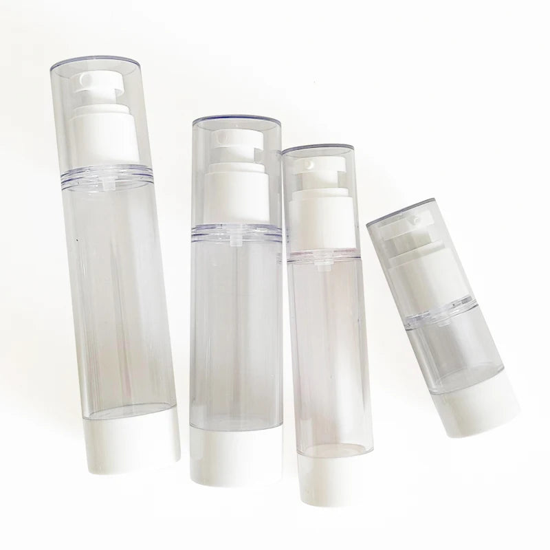 120ml clear Replacement Airless Pump Screw Bottle Cream Toner Spray Bottle Pump Sprayer Airless Container for Skincare Cosmetic