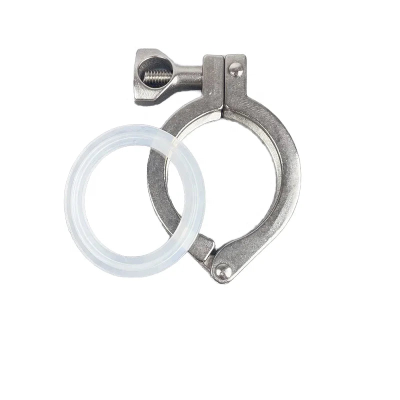 2" Ferrule 64mm Stainless Steel Sanitary Tri Clamp Clamps Clover for Home Brewing Distillation Accessories SS304 Made Mainland