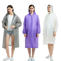 Custom Logo Print Emergency Transparent EVA Raincoat Eco Friendly Reusable Raincoat Colorful Rain Poncho Rain Coat for Outdoor