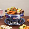 Portable Modern Korean Style Single Person Ceramic Charcoal Grill for Home Commercial Outdoor BBQ Camping Tea Brewing Stove