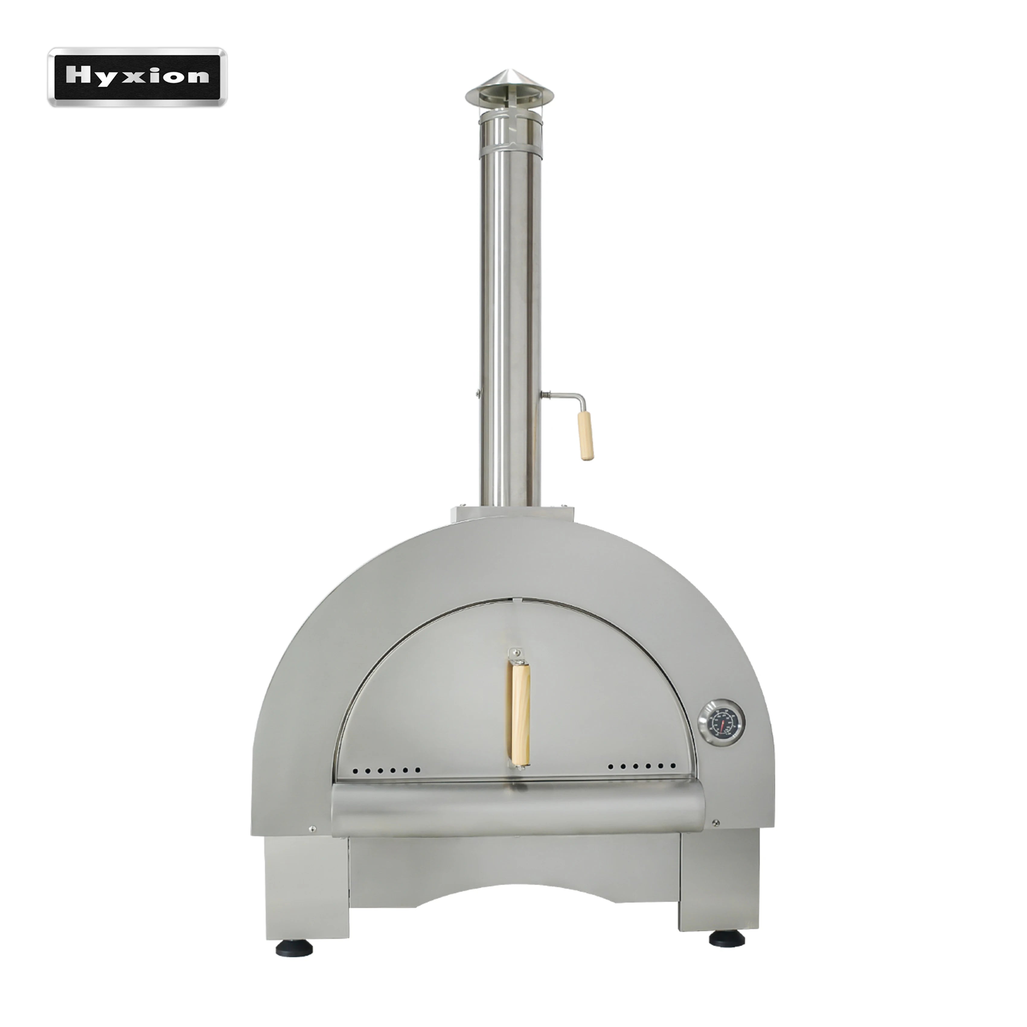 Professional Premium Woodfire Pizza Oven 5-8 Person Cooking Area Heat-Resistant Firebrick Lining Metal Material for Business Use