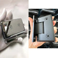 Rustproof Shower Cabin Glass Hinge Adjustable Swing Type Stainless Steel Bathroom Shower Door Hinge for Tempered Glass