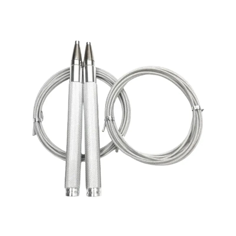 NQ SPORTS Custom Gym Weighted Aluminum Handle Self Lock Jump Rope Bearing Adjustable Nylon Steel Wire Skipping Rope for Training