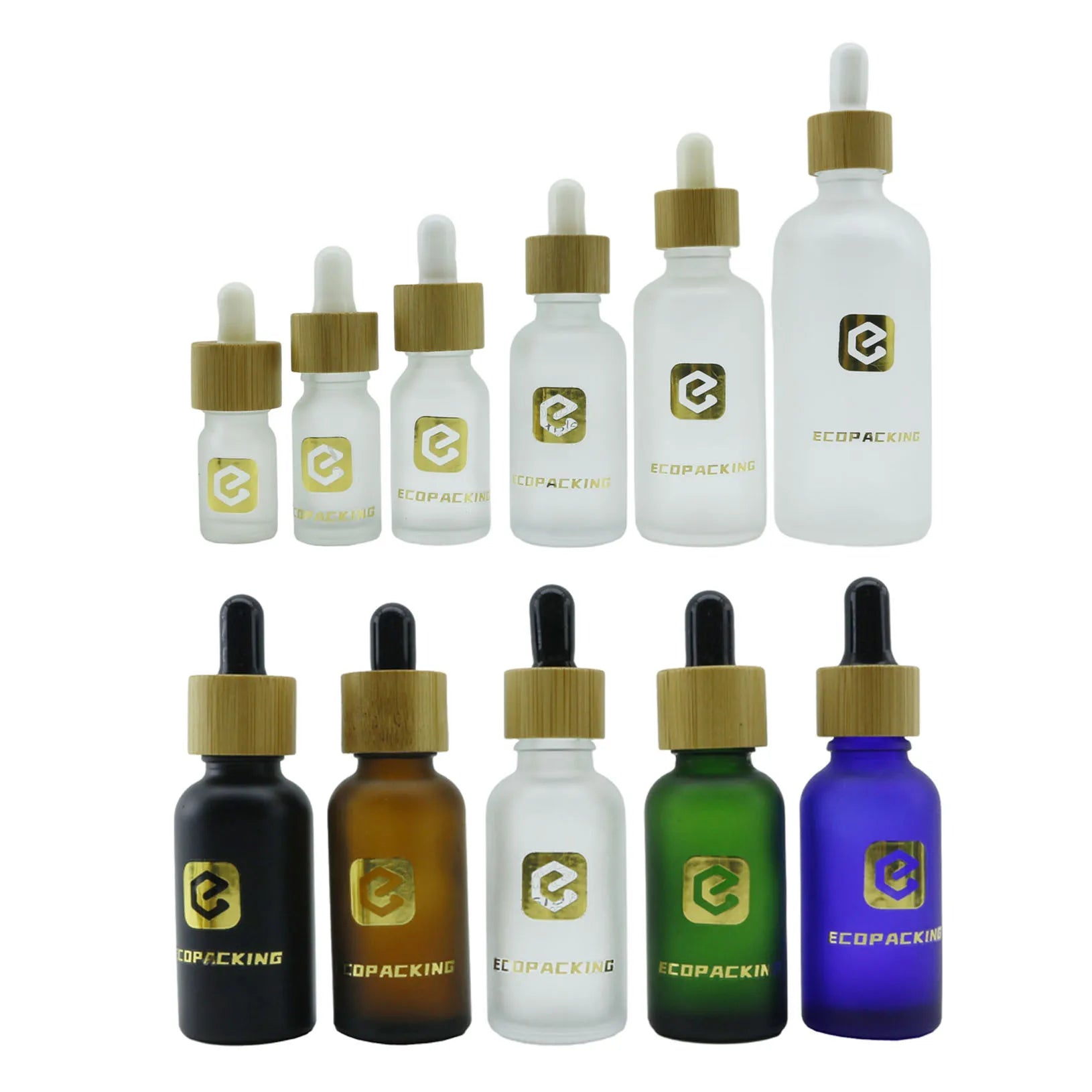 In Stock 5ml 10ml 15ml 20ml 30ml 50ml 100ml Body Oil Glass Dropper Bottle for Cosmetic Serum Packaging