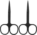 Beauty Black Stainless Steel Eyebrow Trimming Scissors Sharp Blade Tip for Sustainable Eyelash Scissors