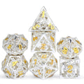 Wholesale Hollow Metal Dice Dragon DND Polyhedral Die Custom Gaming Dice with Metal Gift Tin for Dungeons and Dragon Game