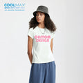 COOLMAX ActiveFit Women's Sporty Eco-Friendly T-Shirt Recycled Polyester for Spring Summer Quick-Dry Performance Outdoor Sports