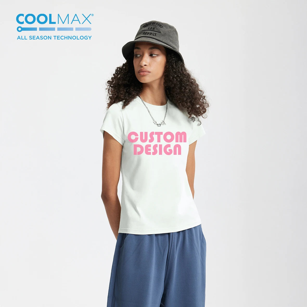 COOLMAX ActiveFit Women's Sporty Eco-Friendly T-Shirt Recycled Polyester for Spring Summer Quick-Dry Performance Outdoor Sports