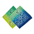 22*22 Inch Custom Hip Hop Cycling Cowboy Handkerchiefs Polyester Paisley Bandana Square Scarf Headwear
