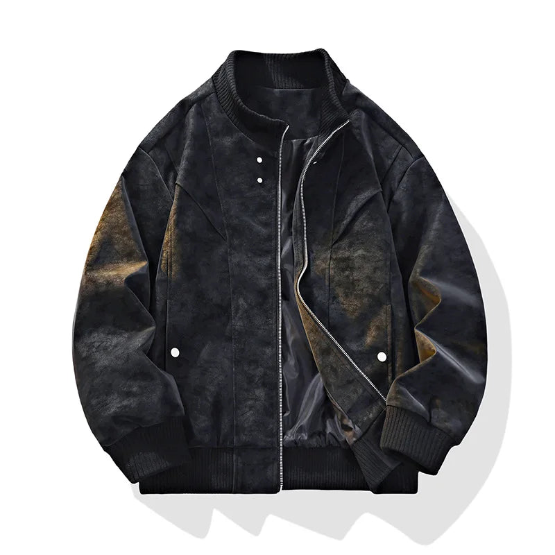 Oem Customized logo Design Men's Winter Coat Loose-fitting Plus-size Fleece-lined Style Plus-size Outfit Jacket