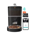 Automatic Pet Feeder 2 Bowls Automatic Cat Feeder with 5G WiFi Automatic Cat Food Dispenser for 2 Cats Pets Dry Food Dispenser