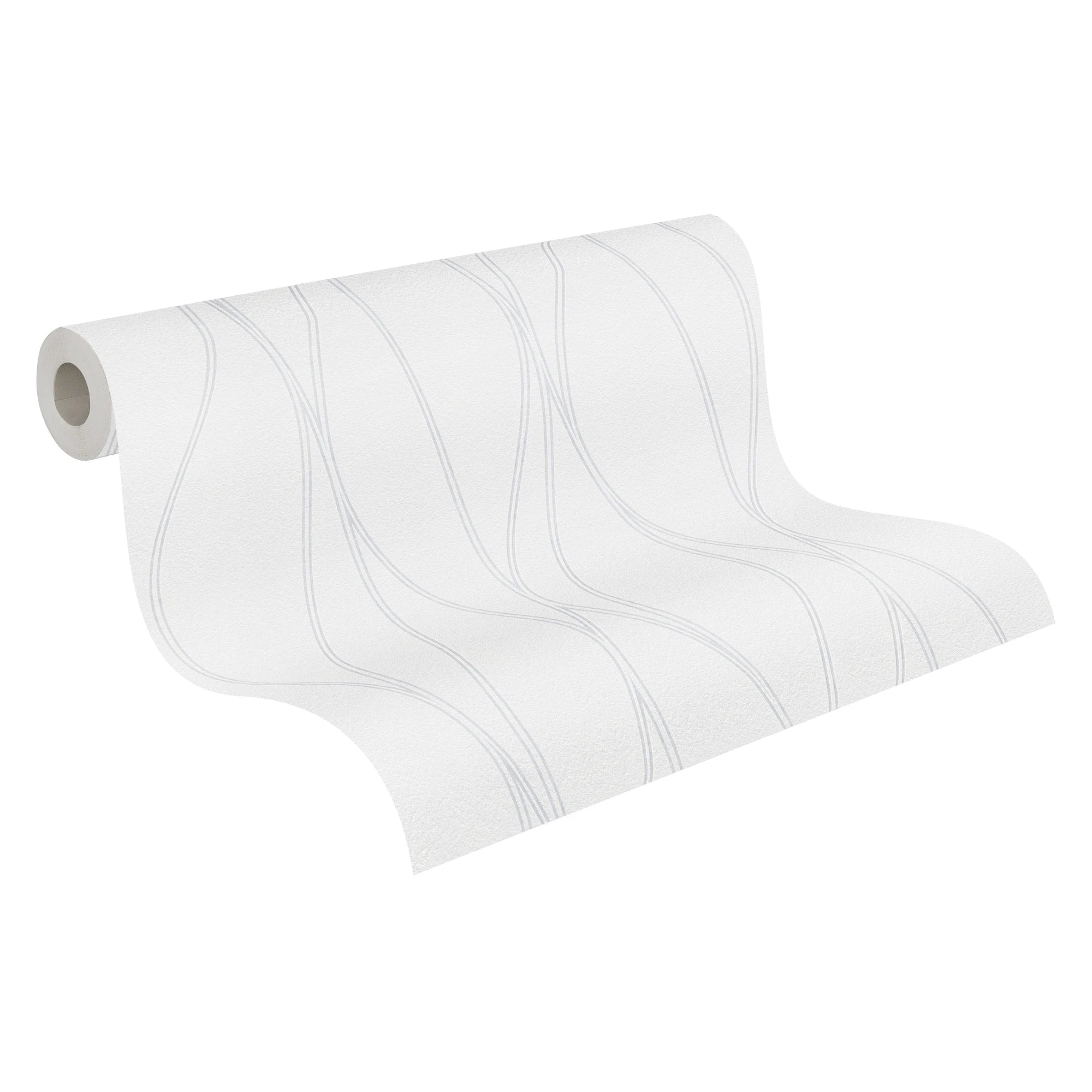 Made in Germany - Coatable Wallpaper rolls Plain Colour Paintable White Non Woven Vinyl Wallpaper for painting - 2500 x 106 m