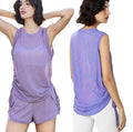 Women's Customizable Sleeveless Sport Tank Tops Light Breathable Polyester/Cotton Knitted Formal Loose Active Gym Fitness OEM