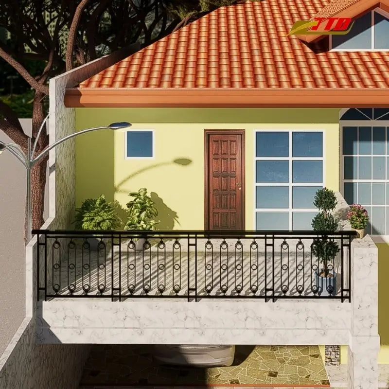 Balcony Railing Materials Modern Design Stainless Steel & Brass Options for Durability Safety Home Needs