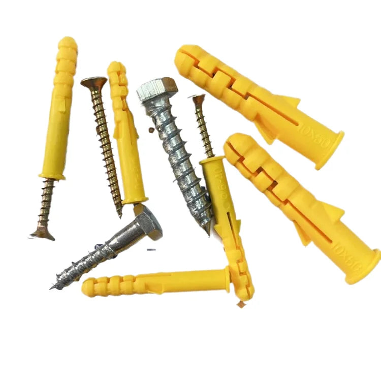China Factory Plastic Drywall Screw Plug Wedge & Expansion Steel Anchor Type Expanding Wall Plug Screw Dowel Anchor Bolt