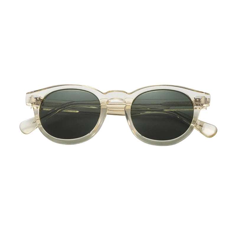 Retro Anti Blue Light Polarized Clip-On Sunglasses for Men Sun Glasses with Tac Lenses Acetate Material