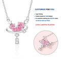 FDXZ-181 Luxury Sweet love Necklace Women pink Zircon Sterling Silver Heart Star Pendant 925 Sterling Silver Jewelry