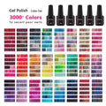 60 Colors Nail Art Salon Private Label UV Gel Soak Off Semi-Permanent UV Gel Set