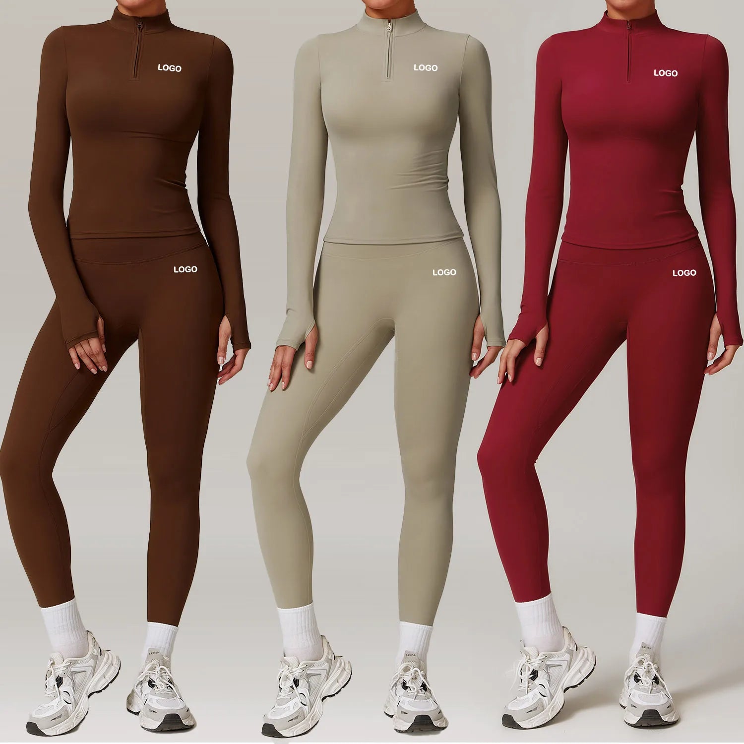 4PCS Breathable Spandex/Polyester Women's High Waist Workout Gym Fitness Yoga Sets Cut-Out Design Short Sleeve Crew
