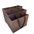 MU Coffee Color Cardboard Customized Clothing Garment Art Paper Bag for Shopping Festival Gift Paper Bag