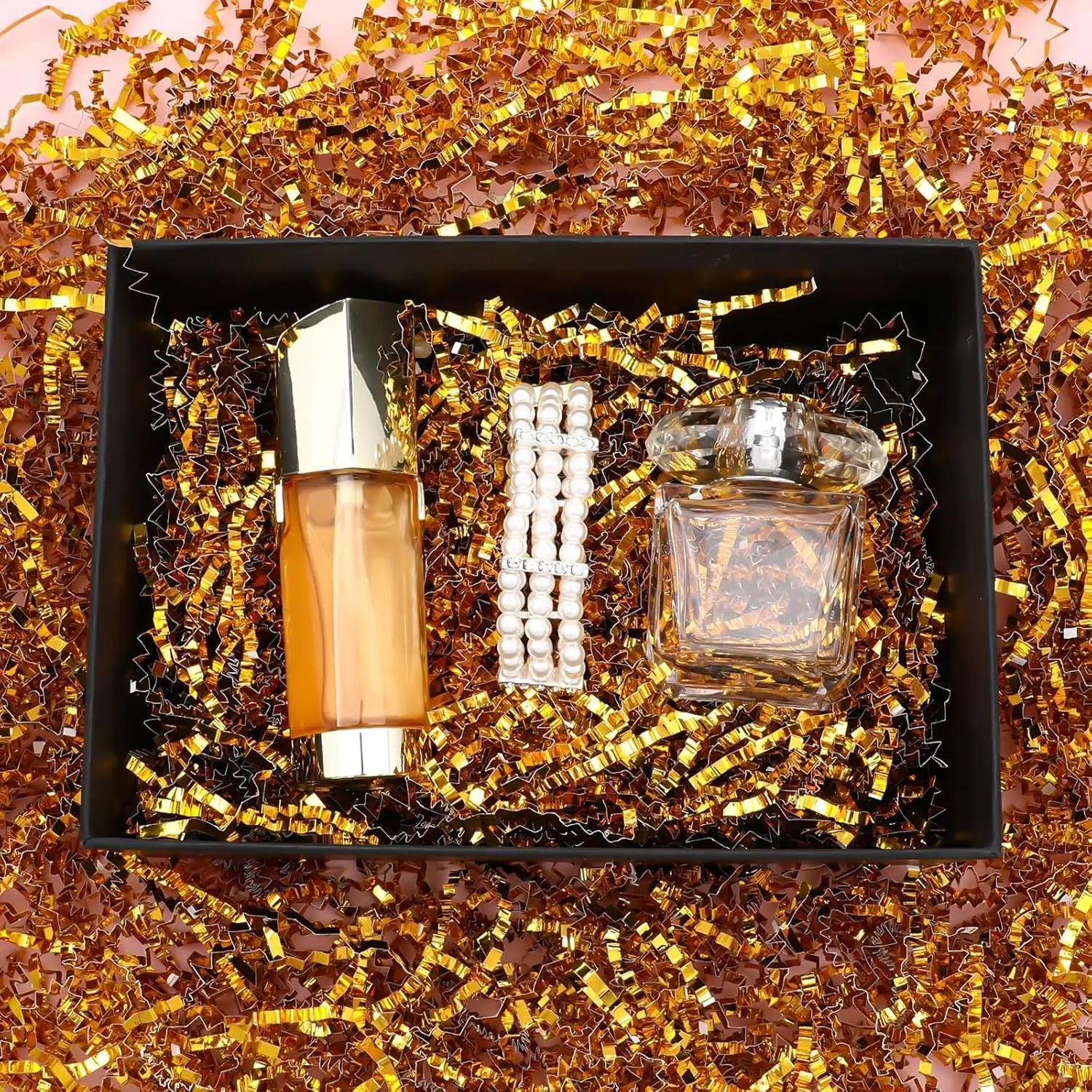 Crinkle Cut Paper Shred Filler Shredded Paper Double Gold Crinkle Paper Grass for Gift Boxes Easter Baskets Gift Wrapping