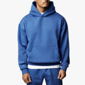 Custom Embroidery Printed Hoodie Boxy Fit Full Zip Cotton Fleece Men's Zipper up Jacket Heavyweight Sweatshirt Plain Men Hoodies